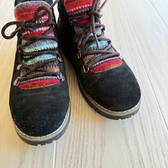 Skechers Bobs Women’s Size 5.5 Black Lace-Up Ankle Boots 34134 - Picture 5 of 8